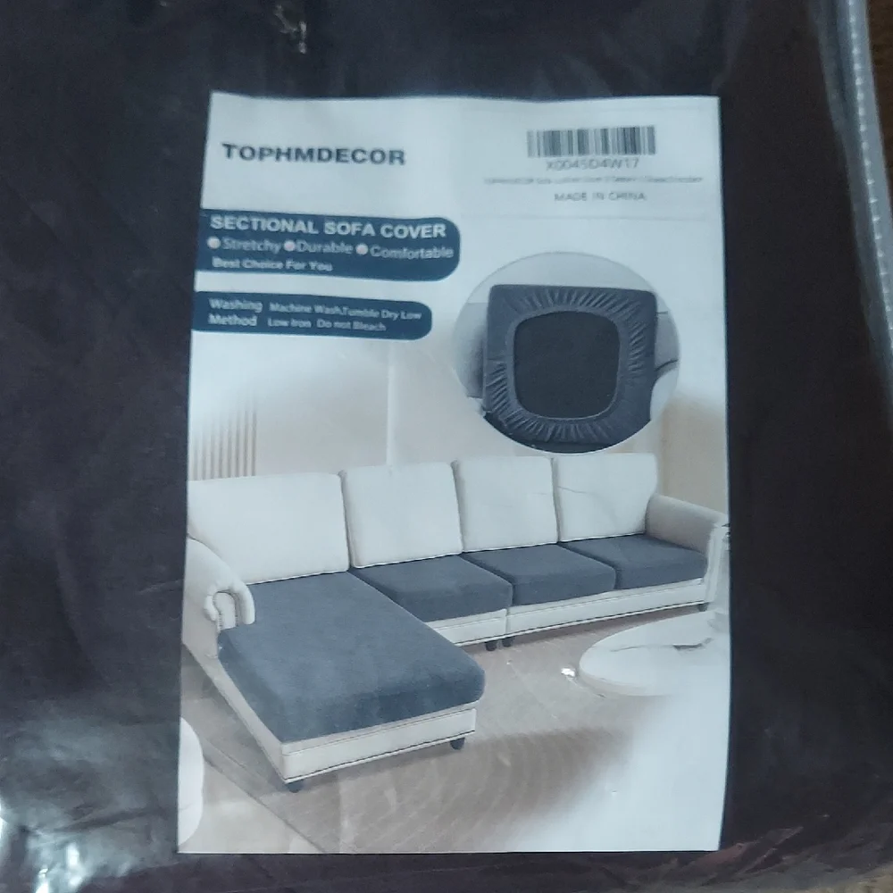 Tophmdecor Brown Sectional Sofa Cover